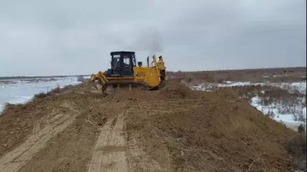 Дамбу на Сырдарье укрепили в Кызылординской области  