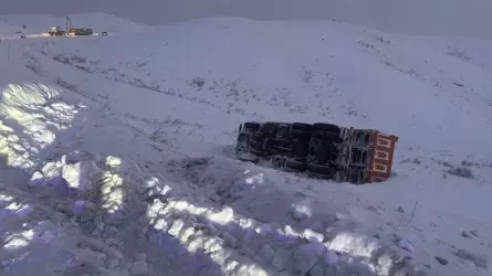 Водитель опрокинул грузовой автомобиль в ВКО 