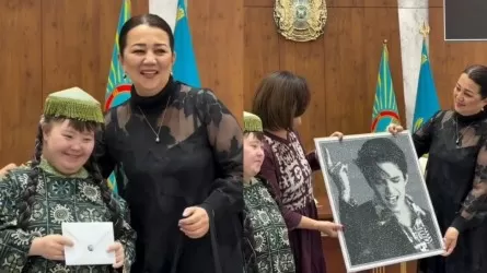 Димаш Құдайбергеннің ең кішкентай жанкүйері ерекше сый тарту етті