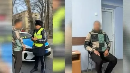 Алматыда есірткіге масаң күйде көлік басқарған 36 жастағы жүргізуші ұсталды
