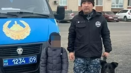 Полицейский пес помог найти пропавшего мальчика в Караганде 