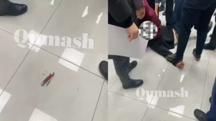 Алматыда студент оқытушыға пышақ ала жүгірді 