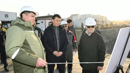 Аким Алматы проверил ход строительства станции метро «Калкаман» 