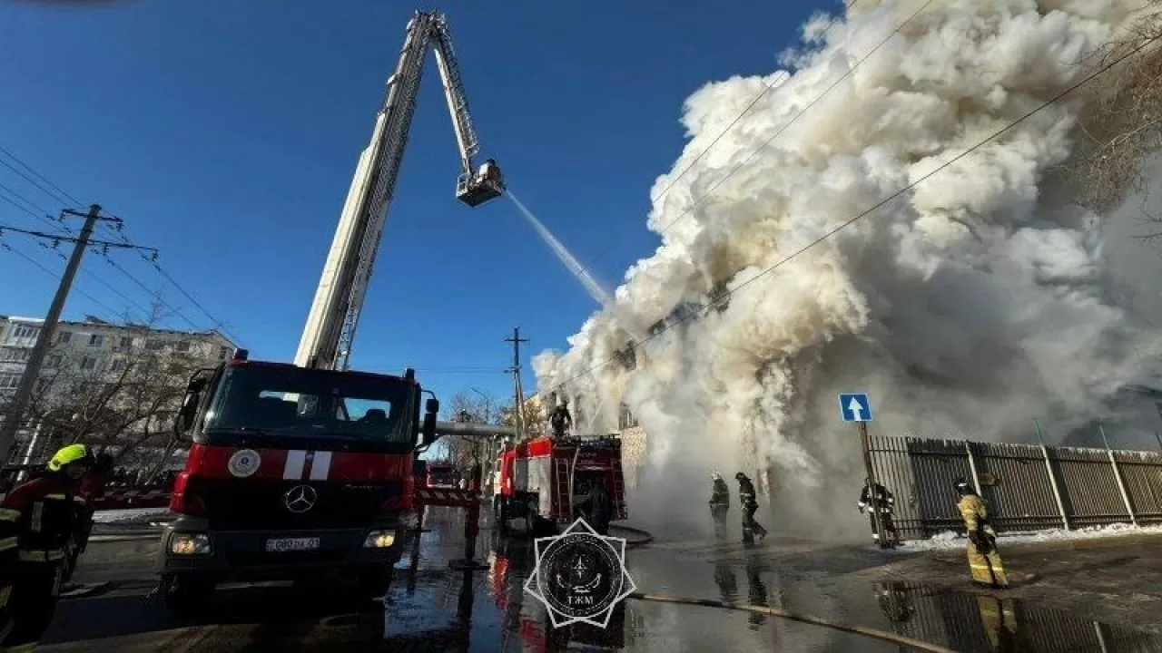 Атырау қаласындағы базар аумағында өрт шықты