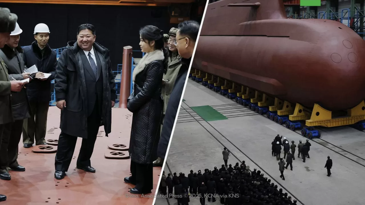 Солтүстік Корея 8700 тонна болатын ядролық қайықтың фотосын жария етті