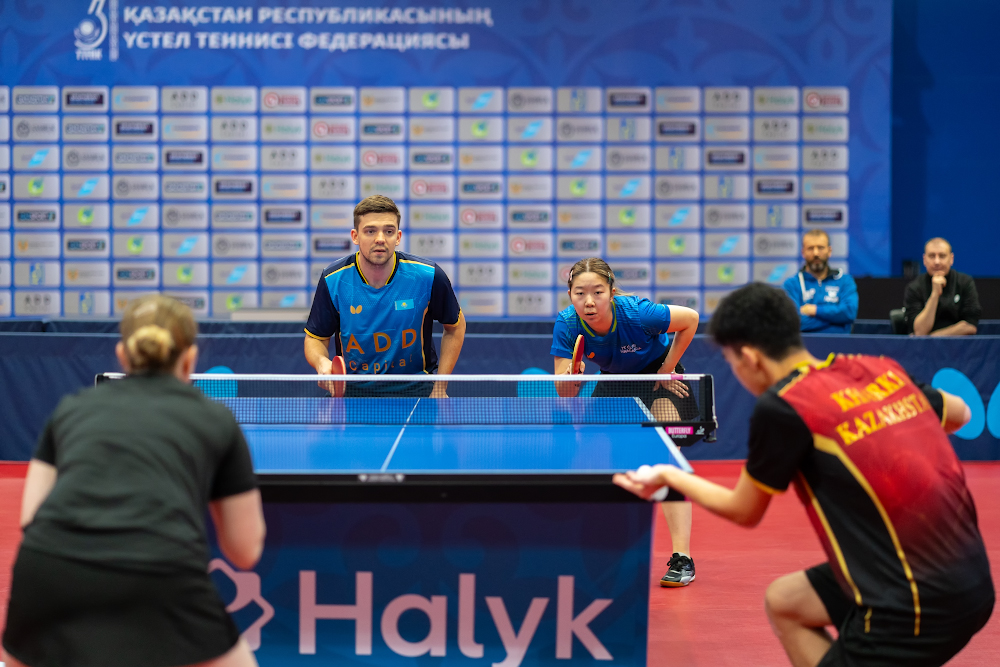 Финальная партия: определились чемпионы Казахстана по настольному теннису
