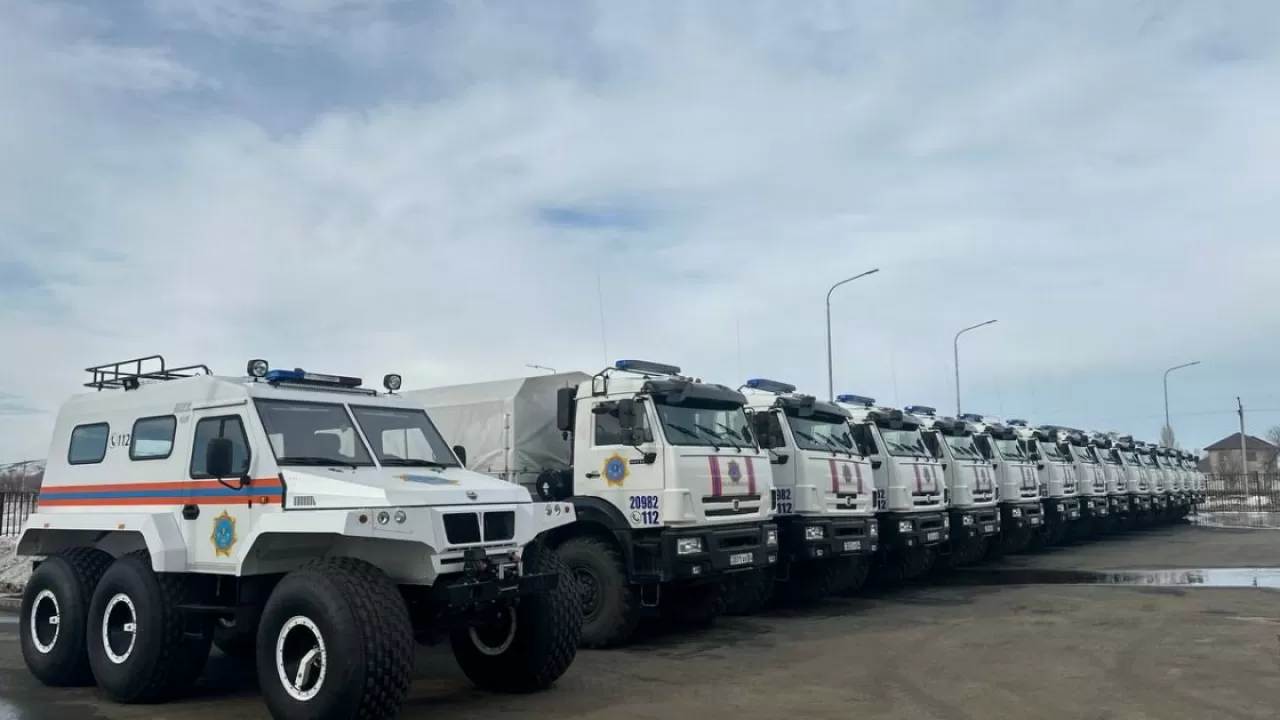 ТЖМ қызметкерлері су тасқынына қарсы арнайы жаңа техникамен жабдықталды