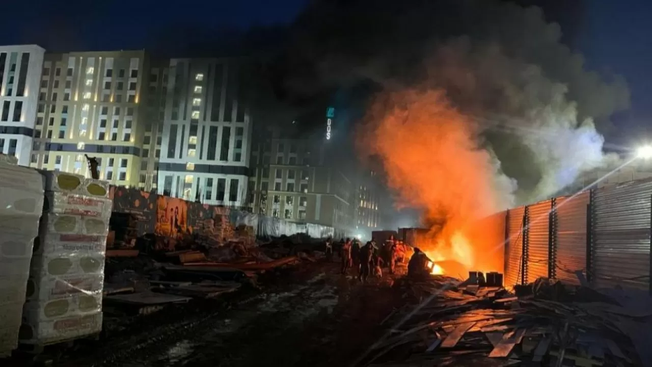 Ұлттық ұлан әскери қызметшілері өрттің таралуына жол бермеді
