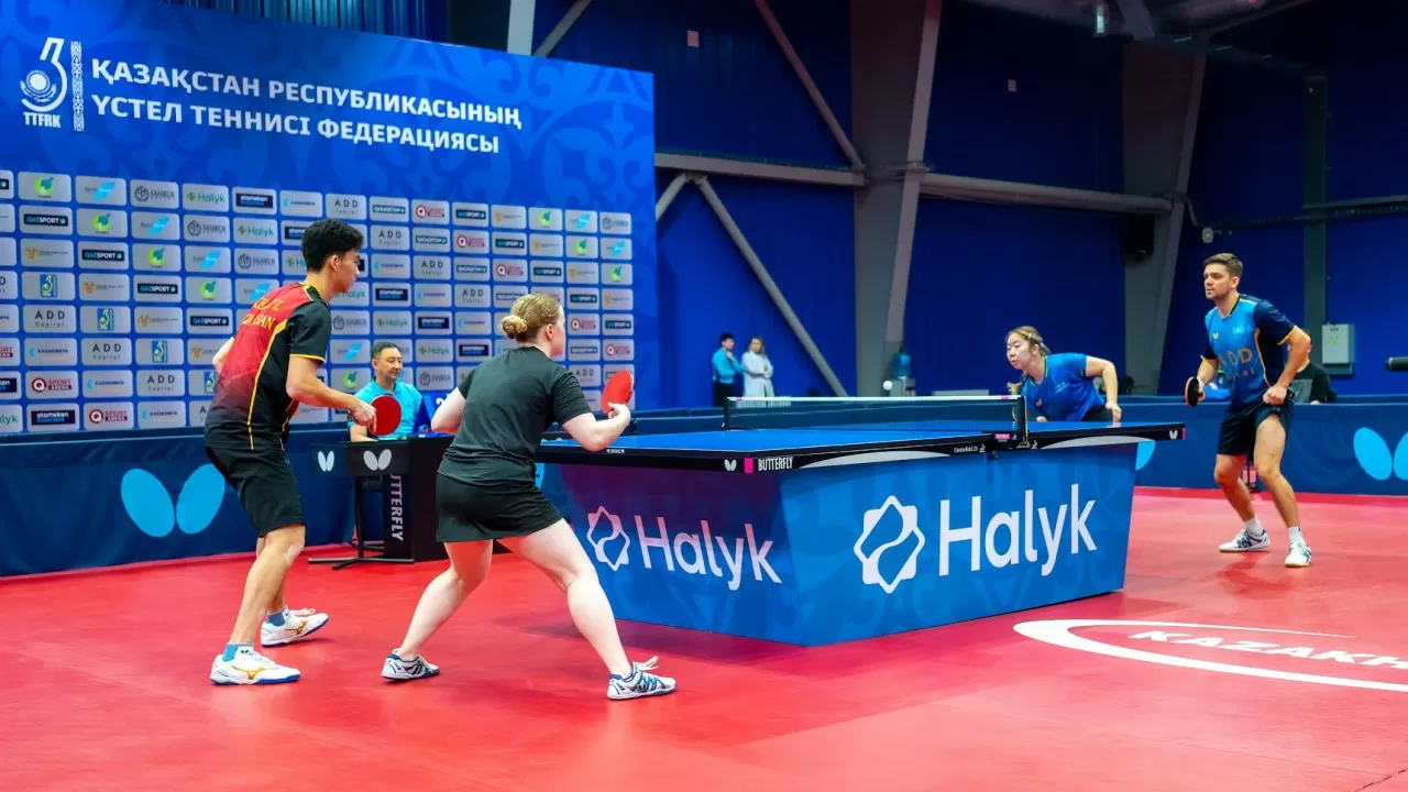 Финальная партия: определились чемпионы Казахстана по настольному теннису