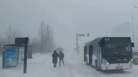 Астанада ауа райының қолайсыздығына байланысты қала маңындағы автобустар тоқтатылды 