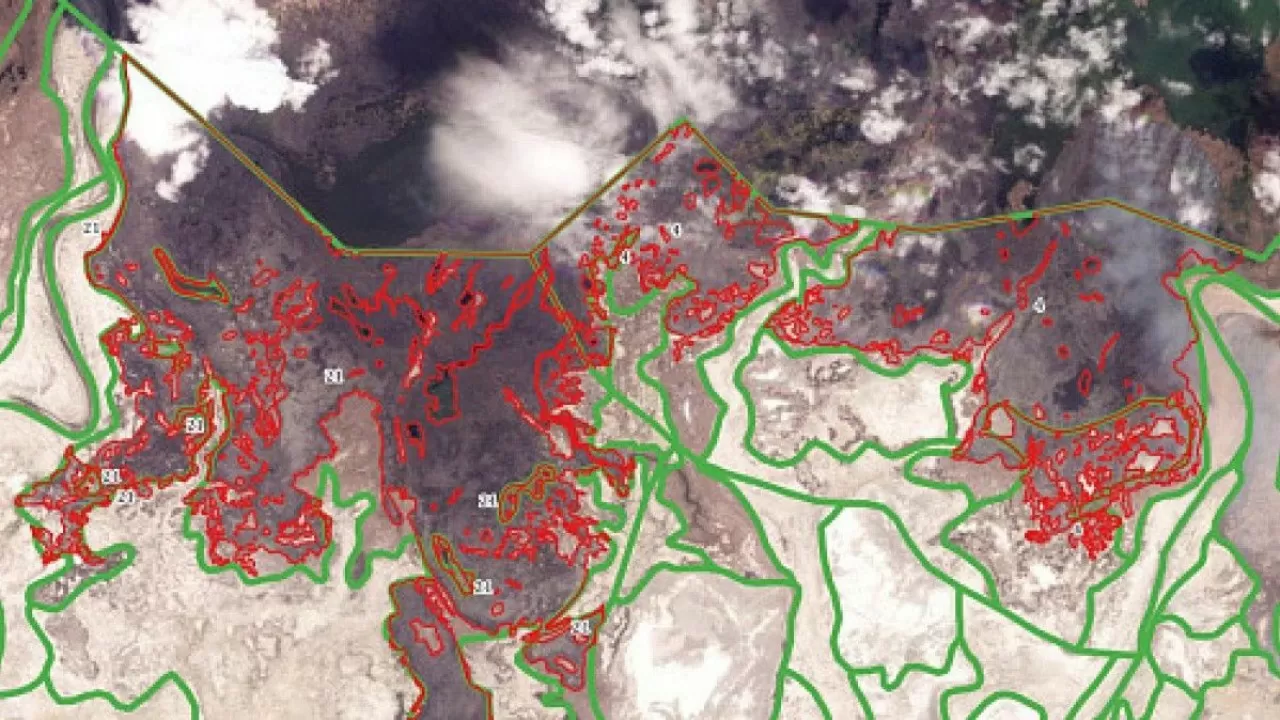 Қызылордадағы дала өрті ғарыштан бақыланатын болды