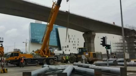 В Астане из-за строительства LRT ограничат движение на транспортной развязке