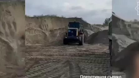 Абай облысында кәсіпкерлер заңсыз құм өндіріп, пайдаға кенелген