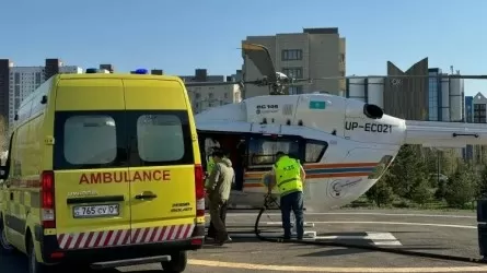 Павлодардан жүрек ақауы бар үш айлық сәби Астанаға тікұшақпен жедел жеткізілді 