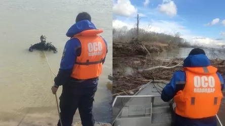 Поиски упавшего в Иртыш рыбака приостановили в Павлодарской области 
