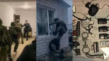 Задержание грабителей в Экибастузе попало на видео 