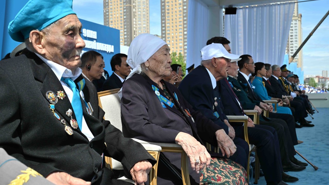 Астанада Ұлы Жеңістің 80 жылдығына арналған әскери парад өтті