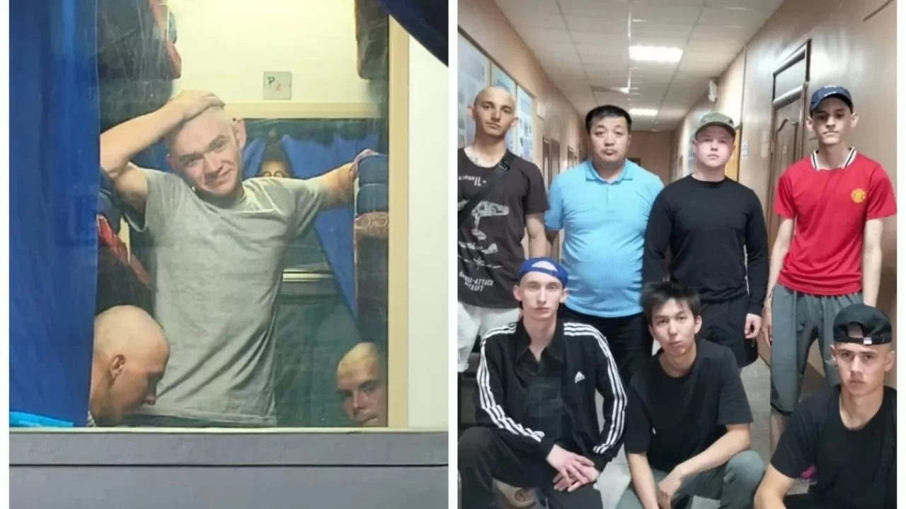 Ақтөбеде бір топта оқитын студенттер өз еріктерімен әскерге аттанды