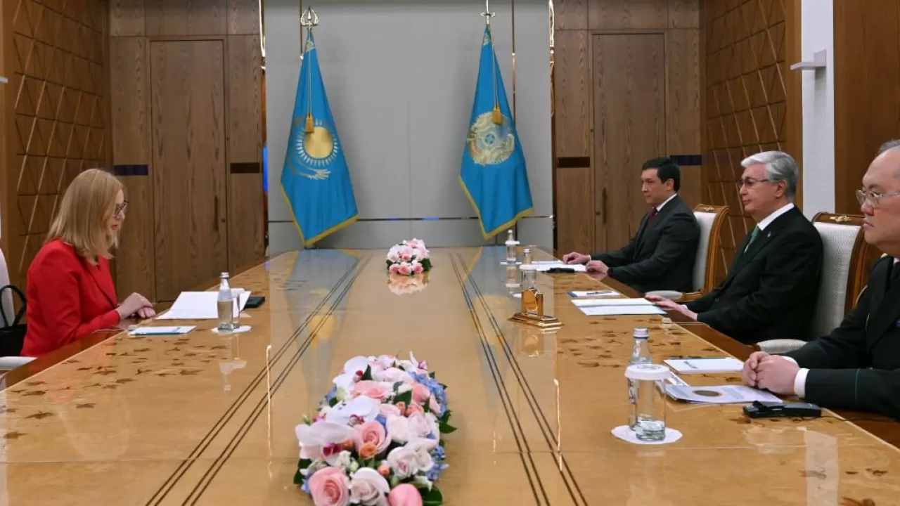 Президент "Эгмонт" қаржылық барлау бөлімшелері тобының төрайымын қабылдады