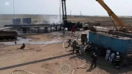 Как устраняли аварию на газовой скважине в Мангистауской области