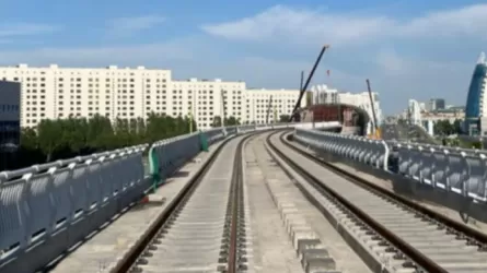 Строительство путей LRT в Астане завершили наполовину 