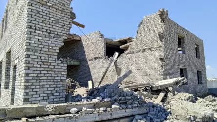 Павлодарда жеке тұрғын үйдің құрылысы барысында қабырғасы опырылып түсті
