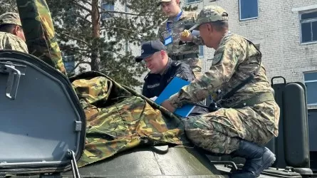 Павлодарда Ұлттық ұланның қару-жарағы мен әскери техникасы тексеруден өтті