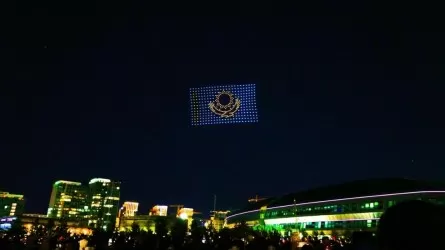 Шоу дронов прошло в Астане