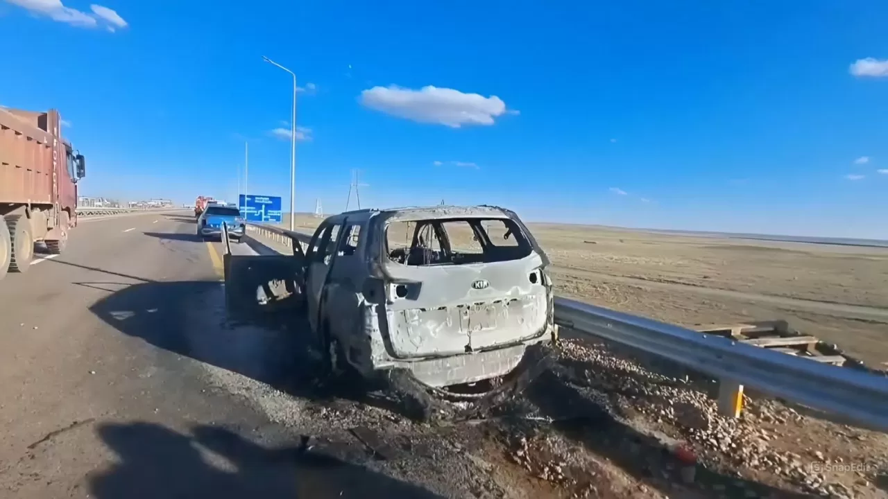 Балқаш маңындағы жол апатынан 7 адам тірідей өртеніп кетті