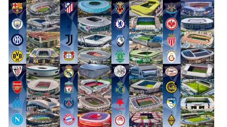 UEFA чемпиондар лигасының топтық кезеңіне 36 стадион қатысады