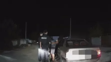 Жамбылда полициядан қашқан жүргізуші шолақ мылтықпен ұсталды