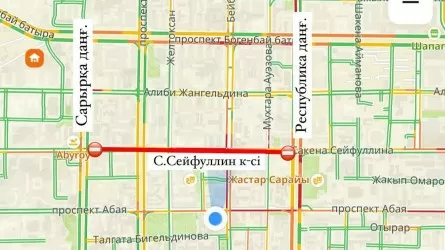 Одну из загруженных улиц Астаны закроют до конца недели 
