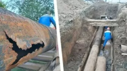 Оралда жылу құбыры жарылды