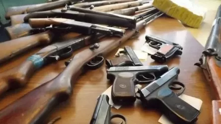 Түркістанда өзге діни ағым өкілдерінен заңсыз қару тәркіленді