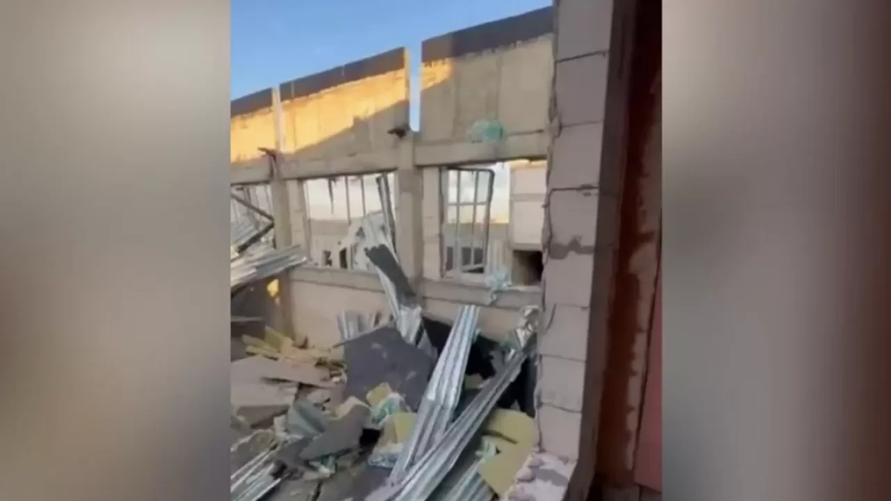 Құлсарыда жаңадан салынып жатқан мектептің төбесі опырылып түсті