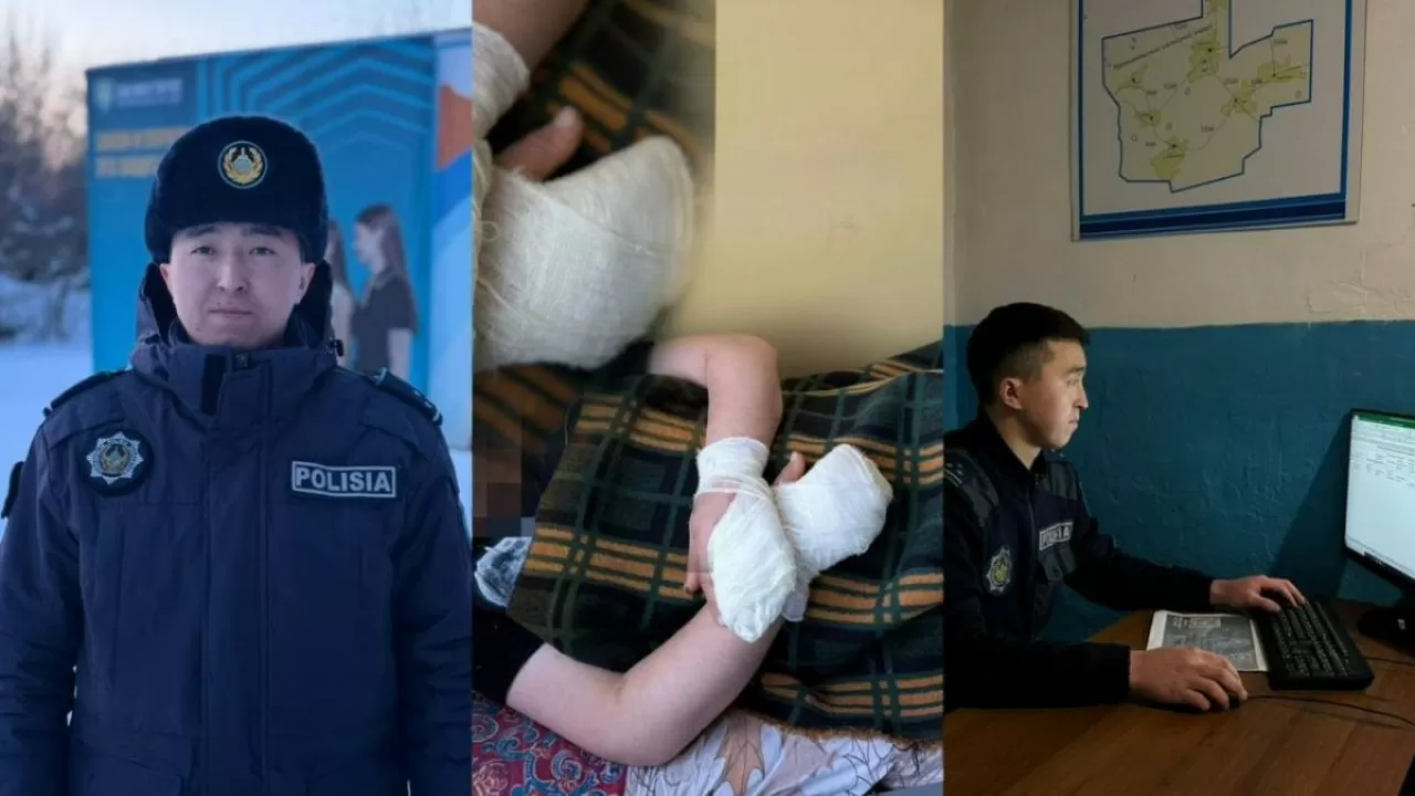 Участковый спас мужчину при морозе минус 30 в СКО 