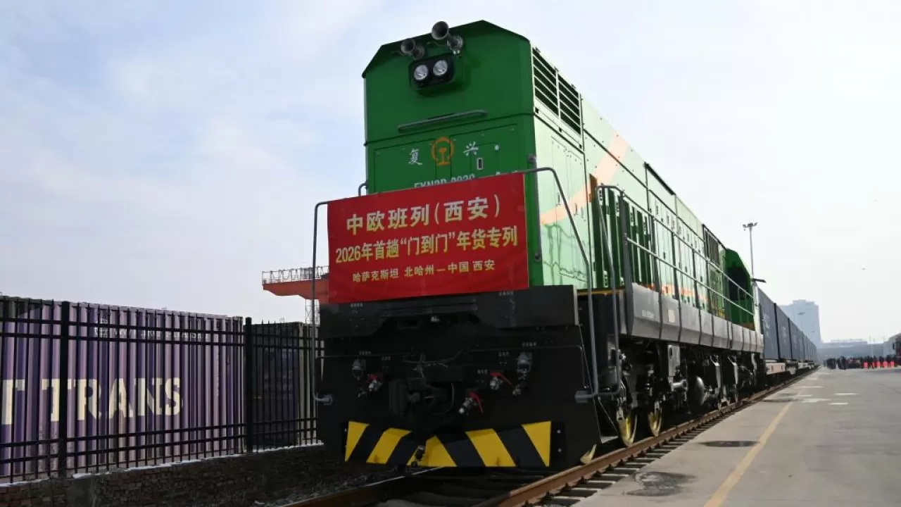 В Китай прибыл первый в 2026 году спецпоезд из Казахстана 