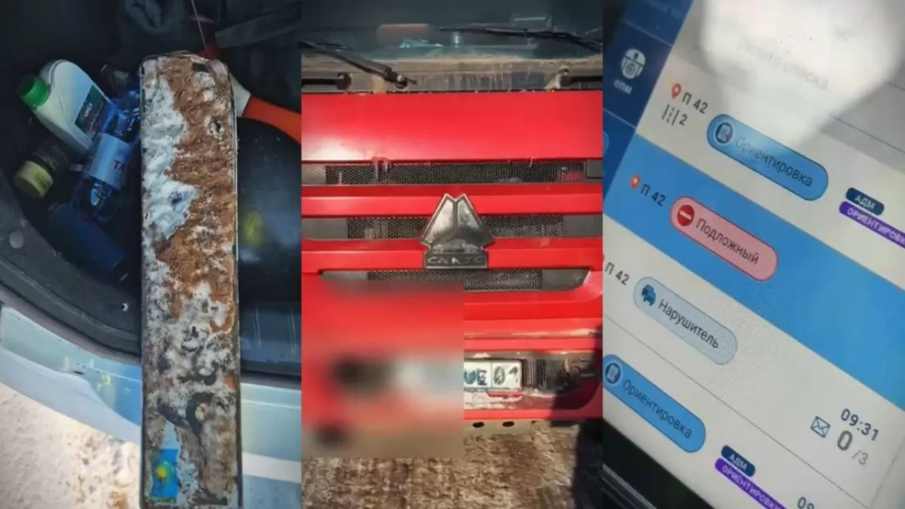 Астанада көлігінің нөмірін әдейі жасырып қойған жүргізуші ұсталды
