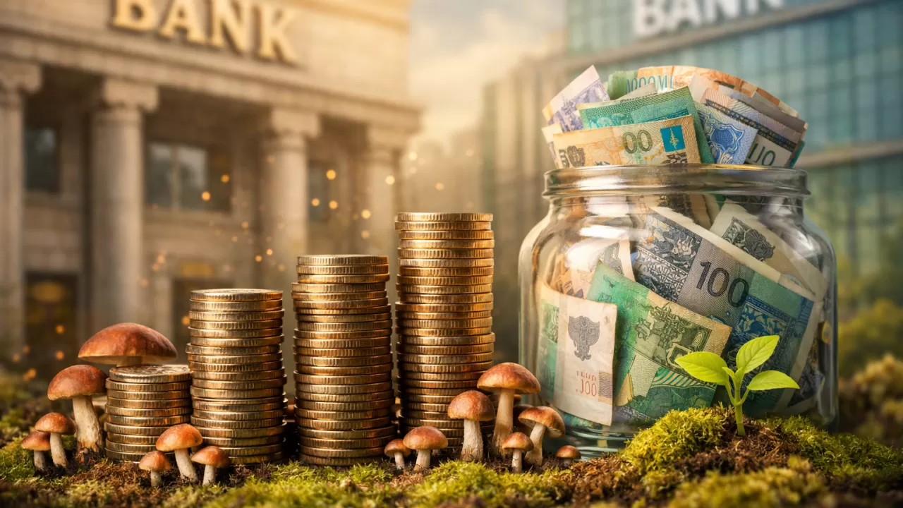 Депозиты в банках Казахстана растут как грибы 