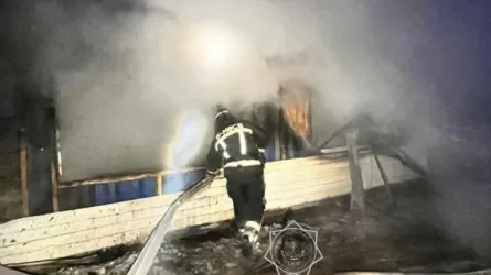 Астанада құрылыс алаңында өрт шықты