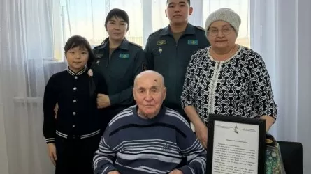 В Костанае 101-летний фронтовик отметил двойной праздник