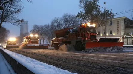 Алматы көшелерінен 11 мың текше метрден астам қар шығарылды