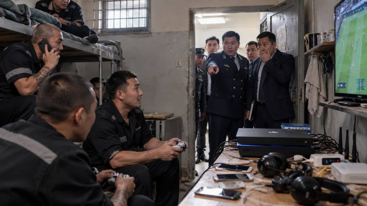 Павлодарда сотталғандар PlayStation ойнап, телефон пайдаланған