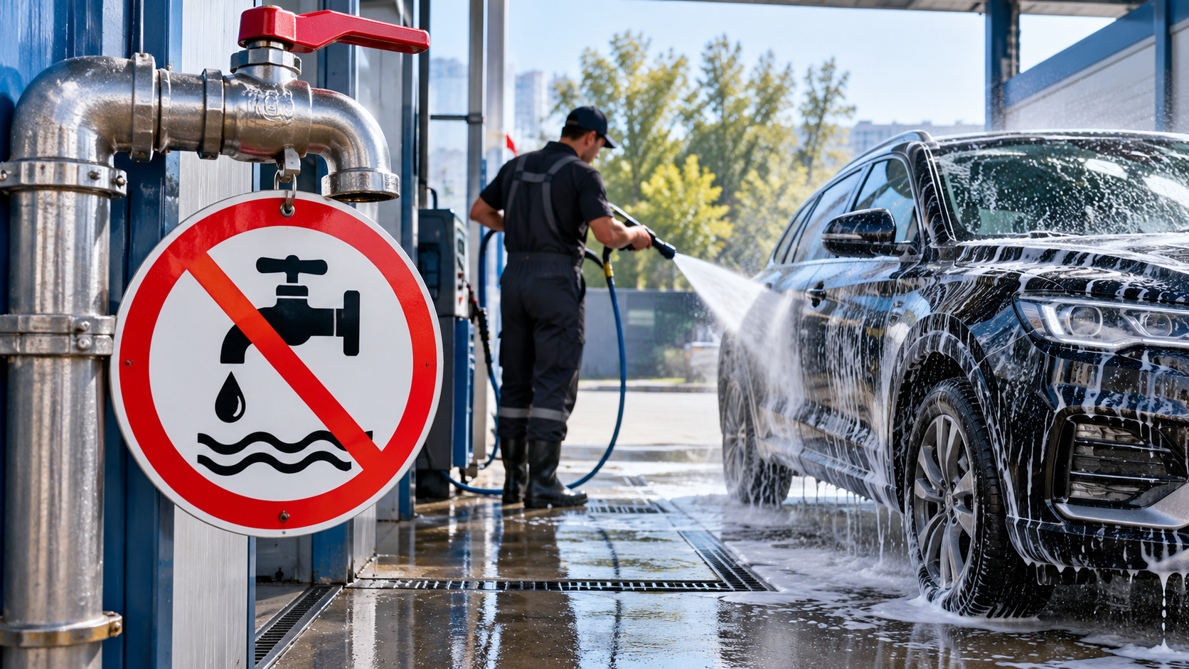 В Казахстане ограничат использование питьевой воды на автомойках 