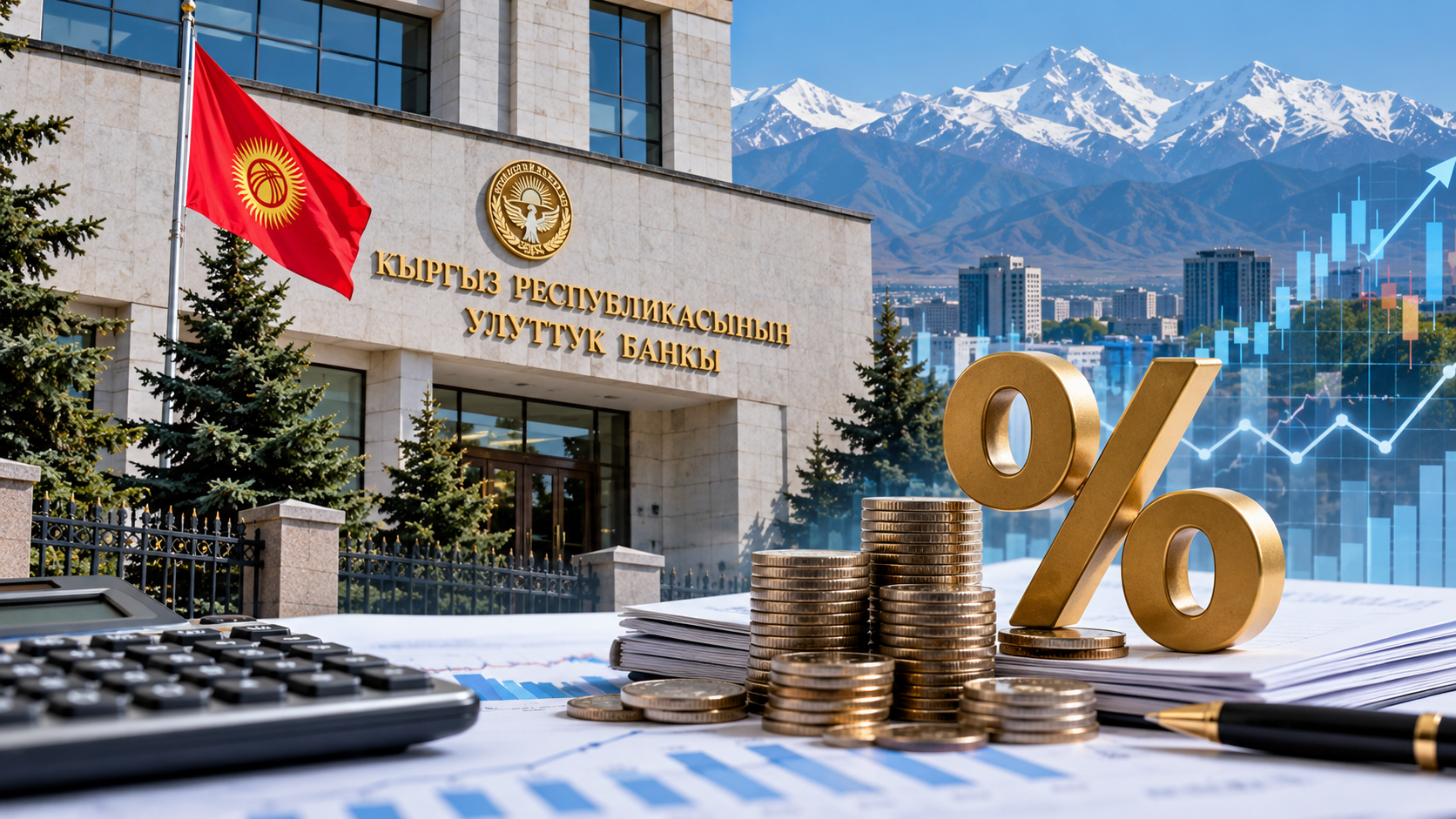 Нацбанк Кыргызстана не стал менять учетную ставку 