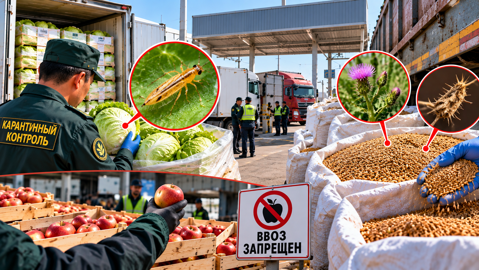 Опасных вредителей и карантинные сорняки пытались ввести в Казахстан  