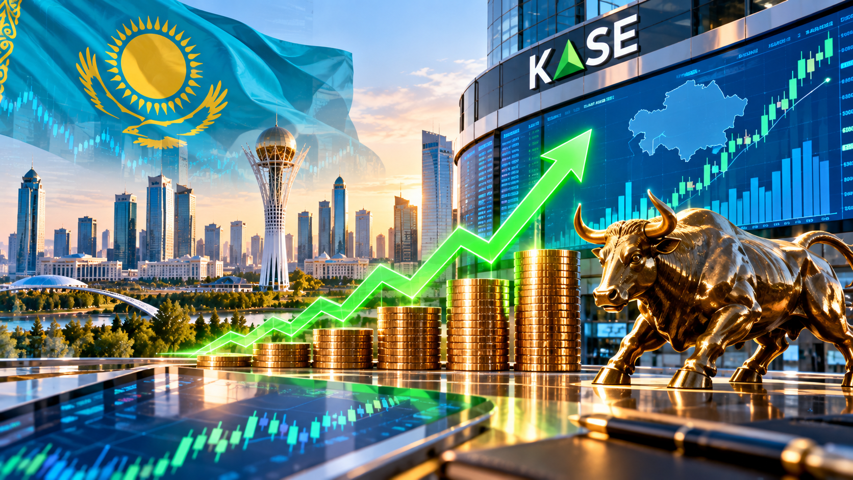 Капитализация рынка акций Казахстана увеличилась на 28,8% с начала 2026 года 