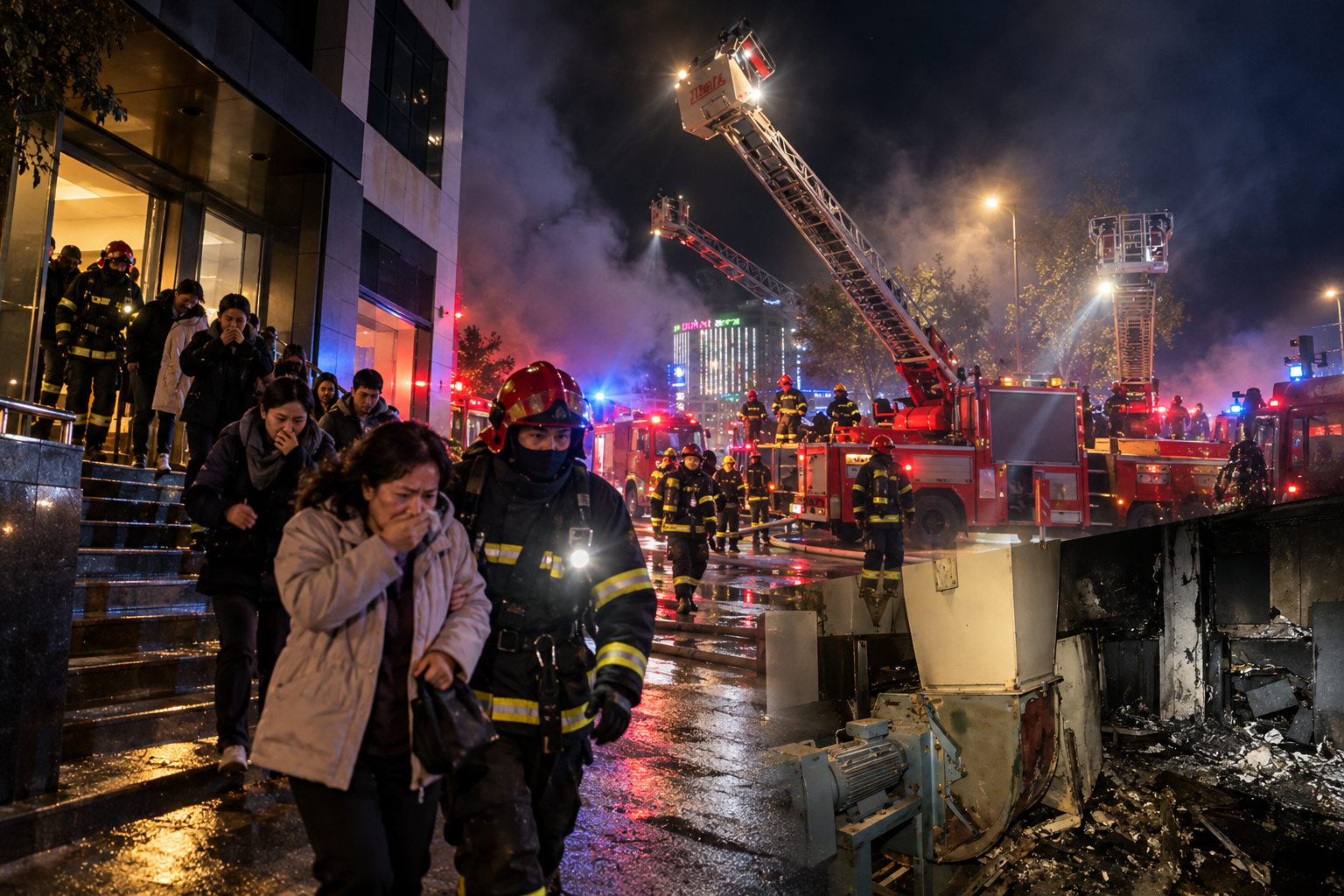 Пожар вспыхнул на крыше: в Астане спасатели эвакуировали посетителей кафе и бильярдной 