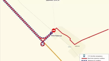 В Астане временно изменили схему движения пригородного маршрута