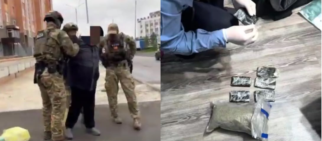 Көкшетауда есірткі таратқан күдіктіден 2,5 келіден астам зат тәркіленді